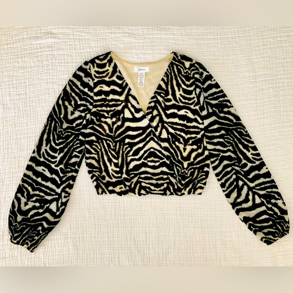 Japna Leopard Print Cropped Top - Picture 1 of 11